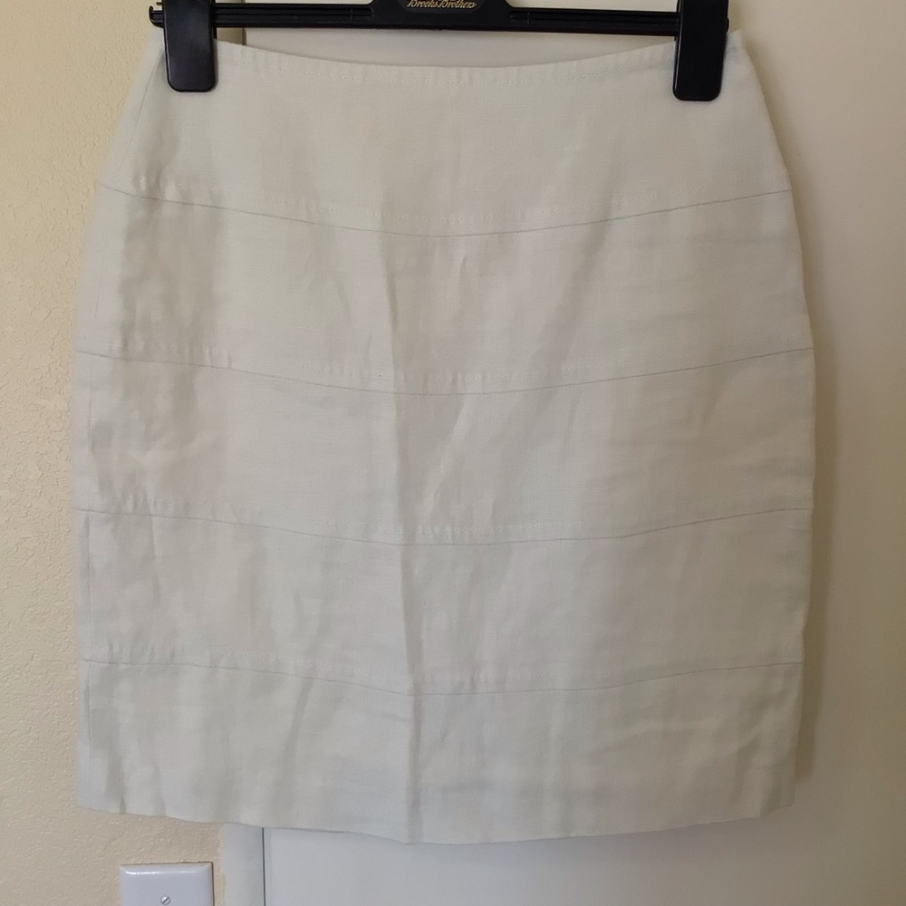 NWOT Banana Republic 100% Linen/Cotton A-Line Skirt Quiet Luxury Coastalcore